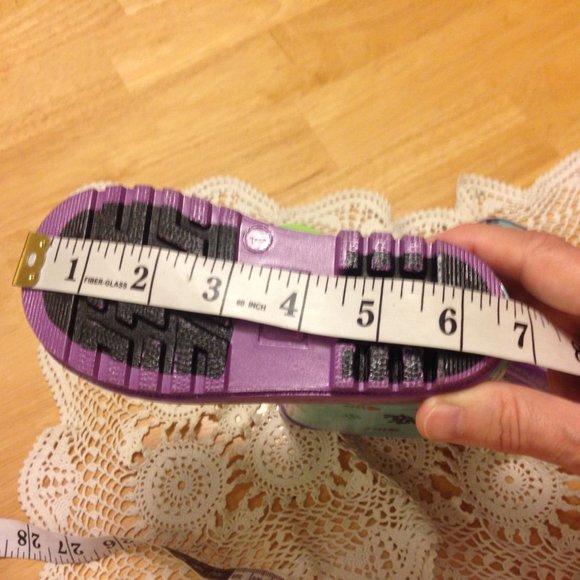 Mermaid Rain Boots by Timbee Purple Teal Size 7 NWT - Picture 9 of 10